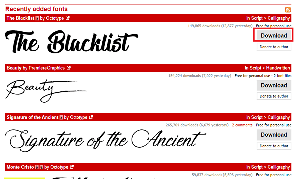 truetype fonts windows 10